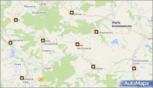 mapa Stare Jaroszowice, Stare Jaroszowice na mapie Targeo