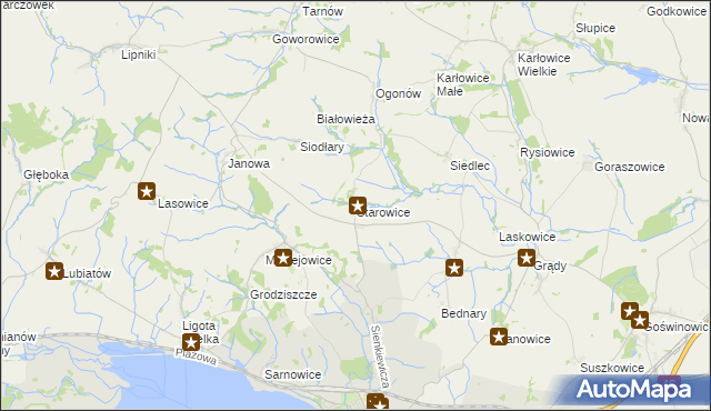 mapa Starowice gmina Otmuchów, Starowice gmina Otmuchów na mapie Targeo