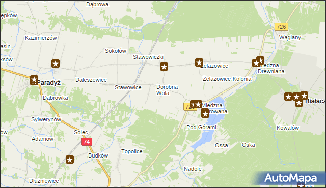 mapa Straszowa Wola, Straszowa Wola na mapie Targeo
