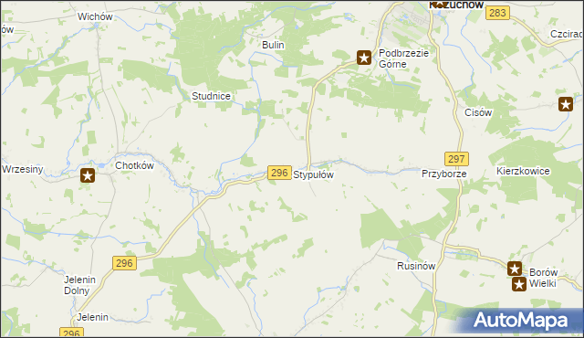 mapa Stypułów, Stypułów na mapie Targeo