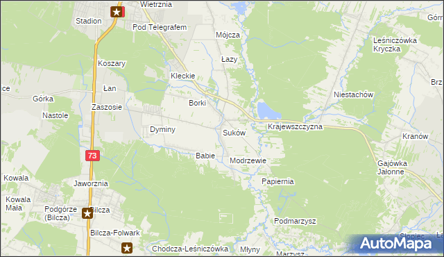 mapa Suków gmina Daleszyce, Suków gmina Daleszyce na mapie Targeo