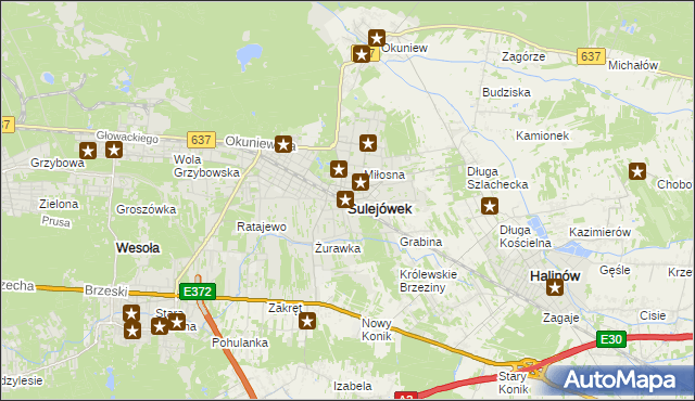 mapa Sulejówek, Sulejówek na mapie Targeo