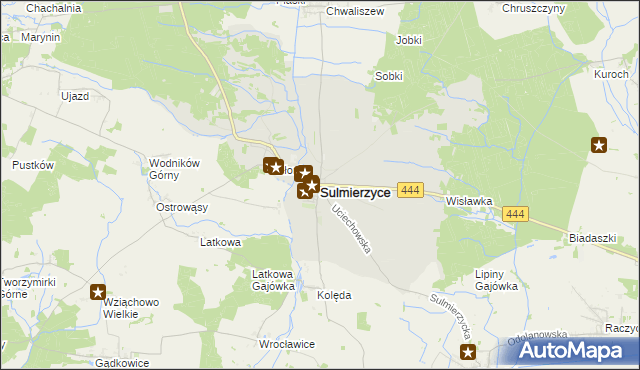 mapa Sulmierzyce powiat krotoszyński, Sulmierzyce powiat krotoszyński na mapie Targeo