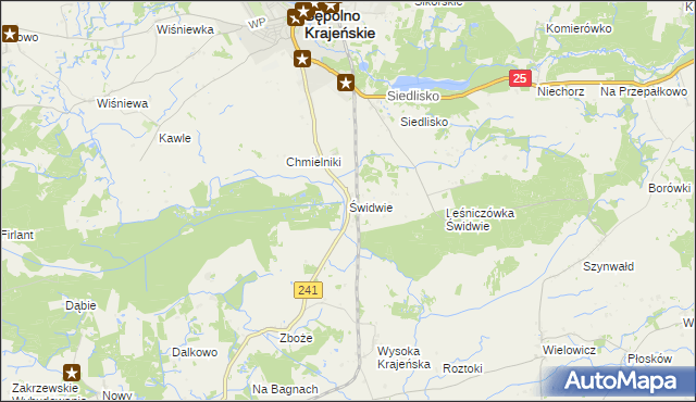 mapa Świdwie, Świdwie na mapie Targeo