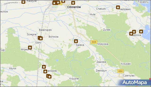 mapa Świeca, Świeca na mapie Targeo