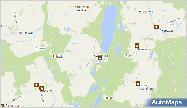 mapa Swobnica, Swobnica na mapie Targeo