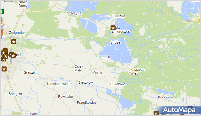 mapa Szarlotka, Szarlotka na mapie Targeo