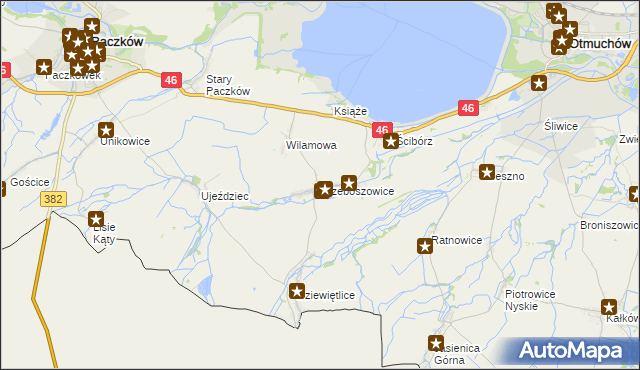 mapa Trzeboszowice, Trzeboszowice na mapie Targeo