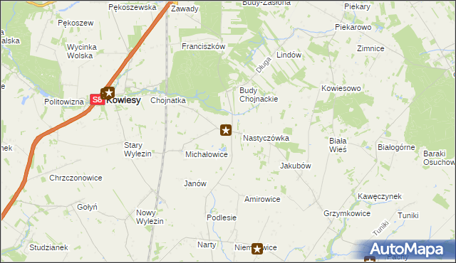 mapa Turowa Wola, Turowa Wola na mapie Targeo