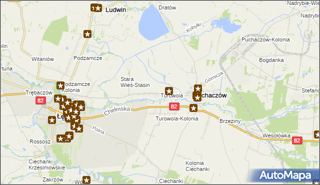 mapa Turowola, Turowola na mapie Targeo