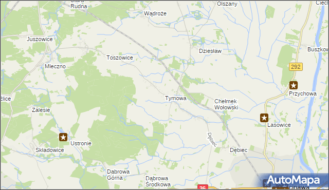 mapa Tymowa gmina Ścinawa, Tymowa gmina Ścinawa na mapie Targeo