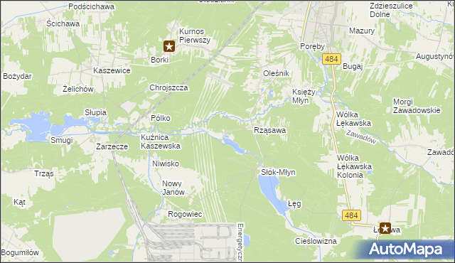 mapa Wawrzkowizna, Wawrzkowizna na mapie Targeo