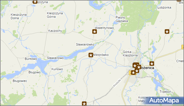 mapa Wiktorówko, Wiktorówko na mapie Targeo