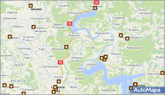 mapa Witowice Dolne, Witowice Dolne na mapie Targeo