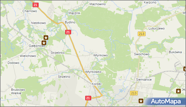 mapa Włynkowo, Włynkowo na mapie Targeo