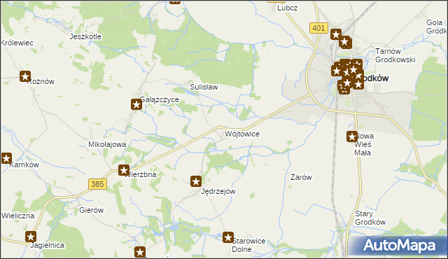 mapa Wójtowice gmina Grodków, Wójtowice gmina Grodków na mapie Targeo