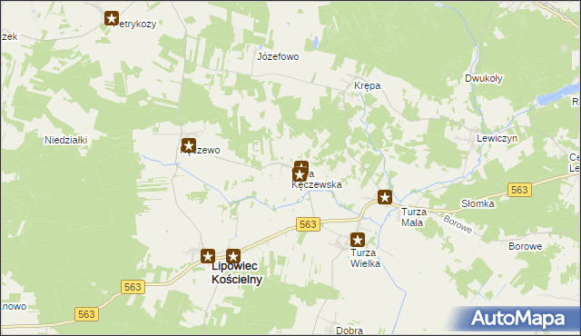 mapa Wola Kęczewska, Wola Kęczewska na mapie Targeo