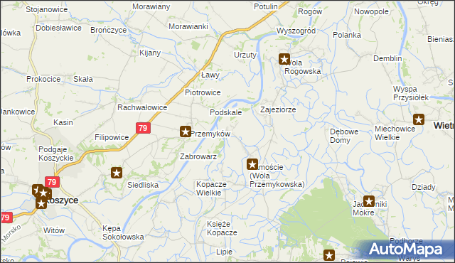 mapa Wola Przemykowska, Wola Przemykowska na mapie Targeo