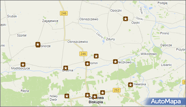 mapa Wola Stanomińska, Wola Stanomińska na mapie Targeo