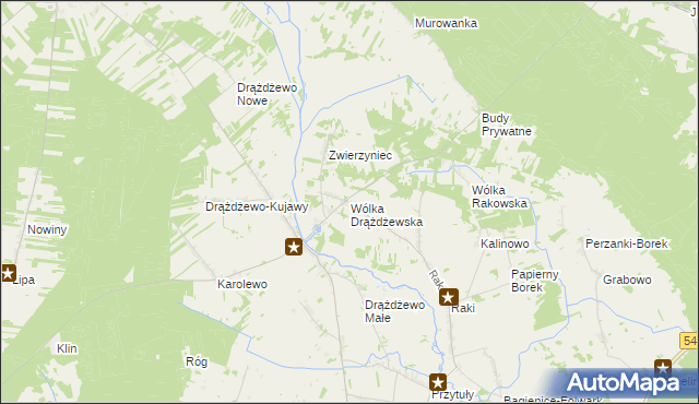 mapa Wólka Drążdżewska, Wólka Drążdżewska na mapie Targeo