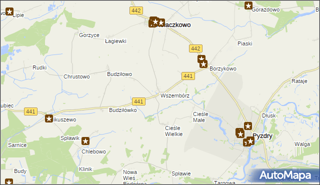 mapa Wszembórz, Wszembórz na mapie Targeo