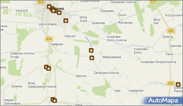 mapa Zaraszów, Zaraszów na mapie Targeo