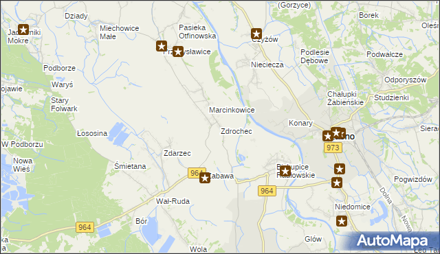 mapa Zdrochec, Zdrochec na mapie Targeo