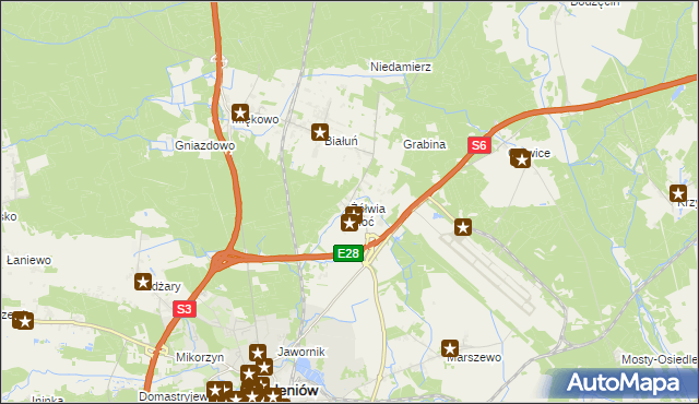 mapa Żółwia Błoć, Żółwia Błoć na mapie Targeo