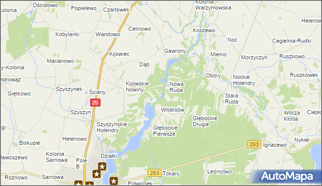 mapa Żółwieniec, Żółwieniec na mapie Targeo