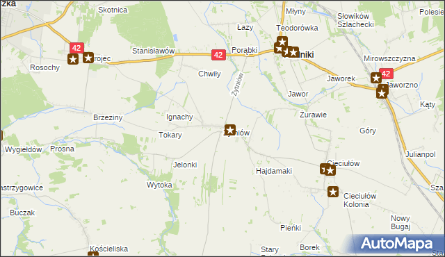 mapa Żytniów, Żytniów na mapie Targeo