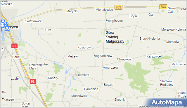 mapa Bogdańczew, Bogdańczew na mapie Targeo