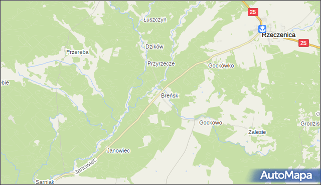 mapa Breńsk, Breńsk na mapie Targeo