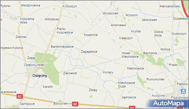 mapa Lekarzewice, Lekarzewice na mapie Targeo