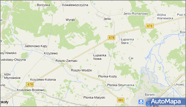 mapa Łupianka Nowa, Łupianka Nowa na mapie Targeo