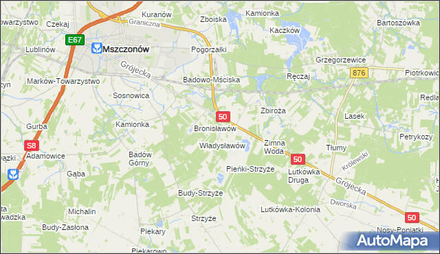 mapa Marianka gmina Mszczonów, Marianka gmina Mszczonów na mapie Targeo