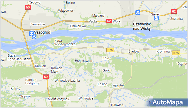 mapa Nowa Wieś-Śladów, Nowa Wieś-Śladów na mapie Targeo