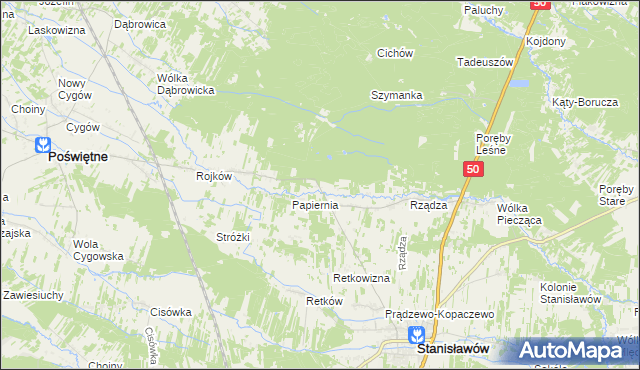 mapa Ołdakowizna, Ołdakowizna na mapie Targeo