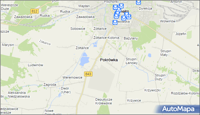 mapa Pokrówka, Pokrówka na mapie Targeo