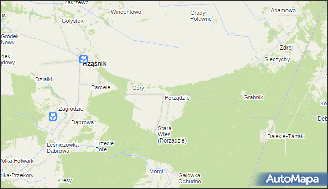 mapa Porządzie, Porządzie na mapie Targeo