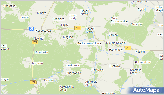 mapa Reduchów, Reduchów na mapie Targeo