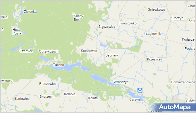 mapa Wronczynek, Wronczynek na mapie Targeo