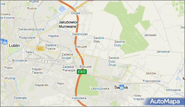 mapa Kolonia Świdnik Mały, Kolonia Świdnik Mały na mapie Targeo