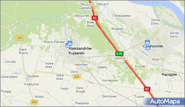 mapa Łazieniec, Łazieniec na mapie Targeo