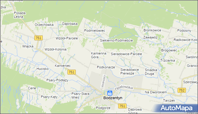 mapa Parcelanci, Parcelanci na mapie Targeo