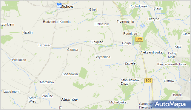 mapa Wypnicha, Wypnicha na mapie Targeo