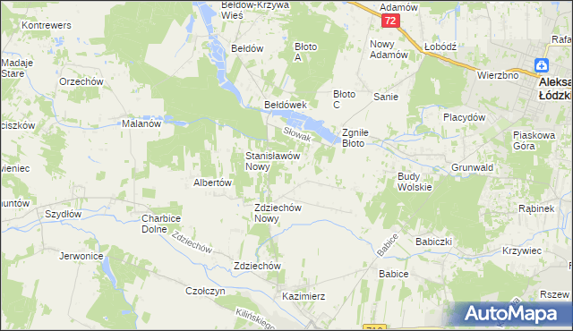 mapa Słowak, Słowak na mapie Targeo