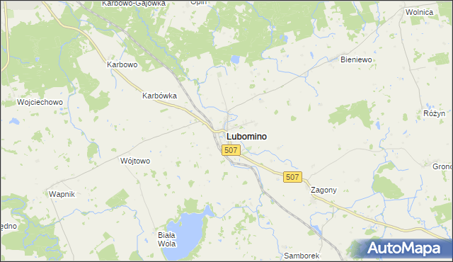 mapa Lubomino, Lubomino na mapie Targeo