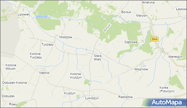 mapa Stara Wieś gmina Mircze, Stara Wieś gmina Mircze na mapie Targeo