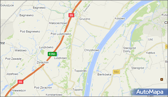 mapa Chrystkowo, Chrystkowo na mapie Targeo