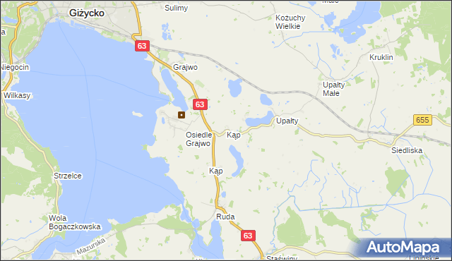 mapa Kąp, Kąp na mapie Targeo